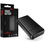 Powerbanka 20000 mAh Black Maxlife 2x USB + kábel