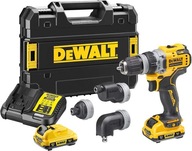 Vŕtací skrutkovač 12V 4 hlavy DCD703L2T DeWALT