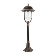 Patina medená záhradná stojaca lampa PRINCE 87 cm