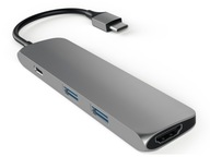 SATECHI Multi Port HDMI 4K USB-C pre MacBook GREY