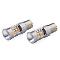 PY21W BaU15s R5W R10W LED CANBUS Oranžová JANTAR