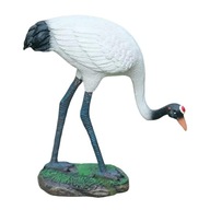 Vonkajšie záhradné umelecké sochy miniatúrny žeriav 13 cm