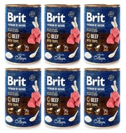 Brit Premium by Nature hovädzie mäso 6x400g