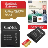 PAMÄŤOVÁ KARTA PRE GPS 64GB MICRO SD triedy A2 U3