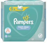 Pampers Fresh Clean vlhčené obrúsky 6x52 ks