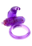 KRUHOVÝ KRUHOVÝ VIBRATOR COCKRING KRÁLIK FIALOVÁ