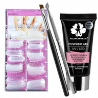 ACRYL GEL set 30ml PRÁŠKOVÝ GÉL + formy kefky