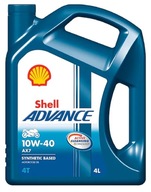 Motocyklový olej SHELL Advance 4T AX7 10W-40 4litr