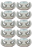 10x Uchytenie držiaka brzdového lanka 2x4,8mm