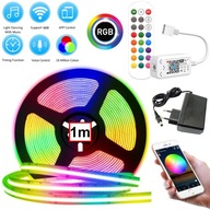 COB LED pás 1m RGB NEON FAREBNÝ CHYTRÝ Wifi SET Android iOS MUSIC