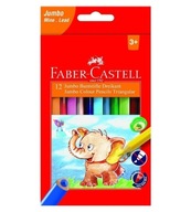 Trojuholníkové Jumbo pastelky Faber-Castell 12 ks