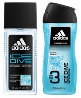 ADIDAS ICE DIVE MEN DNS SET 75ml + GEL 250ml