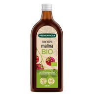 Prémiová Rosa BIO malinová šťava 100% 500 ml