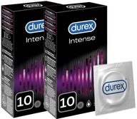 Durex Intense rebrované stimulačné kondómy s výstupkami, 20 kusov