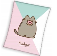 DEKA MAČKA PUSHEEN 150x200 KORALOVÁ VEĽKÁ PEKNÁ PRIKRÝVAČKA DETSKÁ