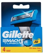 Náboje do žiletiek Gillette Mach3 Turbo 4 ks