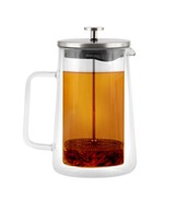 French press, piestový sklenený kávovar a čajník VIALLI DESIGN 1l M1