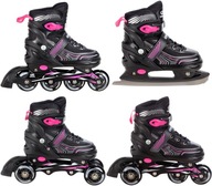 Rolki Łyżwy 4v1 Croxer Optima Black / Pink 39-42