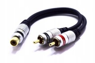 ADAPTÉR RCA TEE 2X PLUG RCA ZÁSUVKA VITALCO