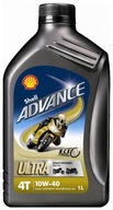 SHELL OIL 10W-40 ADVANCE 4T ULTRA 1L