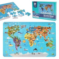 CLASSIC WORLD Puzzle Mapa sveta kontinentov 48 ks.