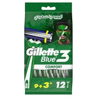 Gillette Blue 3 Comfort Jednorazové holiace strojčeky pre mužov 12 ks