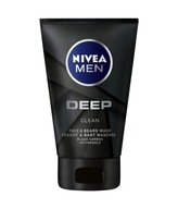 NIVEA MEN Hĺbkový čistiaci gél na tvár a fúzy 100 ml