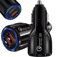 RÝCHLA NABÍJAČKA DO AUTO 2X USB QC 3.0 / 3.1A