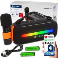 BLUETOOTH REPRODUKTOR PRENOSNÉ FM RÁDIO USB BEZDRÔTOVÝ KARAOKE RGB MIKROFÓN