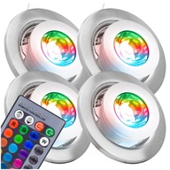 4x GU10 RGB LED OSVETLENIE S DIAĽKOVÝM OVLÁDANÍM