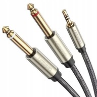 Ugreen Cable TRS audio kábel 3,5mm DO 2x TS 1m