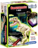 CLEMENTONI FOSSIL T-REX DINO FLUO KOSTRA DINOSAUR ŽIARE V NOCI