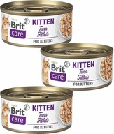 BRIT CARE MAČIATKA S TUNIAKOM PRE MAČIATKA 12x70g