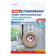 tesa POWERBOND priehľadná obojstranná montážna páska 1,5m x 19mm