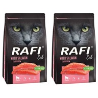 Rafi Cat suché krmivo pre MAČKY Losos (2x7kg) 14kg