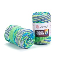 Yarnart Macrame Cord 3mm VR farebná šnúra 920