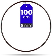 ČIERNY ráfik 100 cm 5 mm VEĽMI PEVNÝ kov