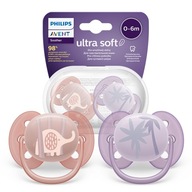 AVENT Ultra mäkký cumlík 0-6m slon/palma SCF091/09