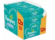 PAMPERS FRESH CLEAN VLHČENÉ Utierky 12x52