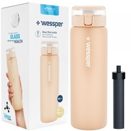 Filtračná fľaša Wessper ActiveMax Clarti 0,68l béžová + 1x Filter