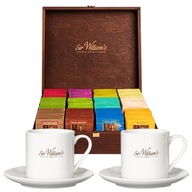 Sir William's Tea 180 čajov v krabičke a 2 220 ml šálky s podšálkami