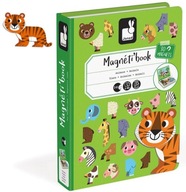 Magnetické puzzle JANOD Zvieratká Magneti Magnetibook 3+ Vzdelávacie