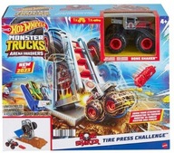 HOT WHEELS MONSTER TRUCKS ARENA TIRE DUEL + AUTO Mattel HNB88