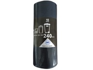 Vrecia na odpadky 240L LDPE Black Roll 10 ks.