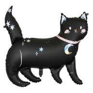 Fóliový balónik BLACK CAT, veľký, 96 cm, pre HEL, Halloweenska dekorácia