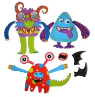 NÁlepky na kúpanie VANE FOAM MONSTERS 3+