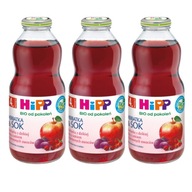 HiPP BIO Herb&Juice divoká ruža a červené ovocie 3x500ml