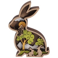 Hollow Rabbit Ornament Bunny Decor Desktop