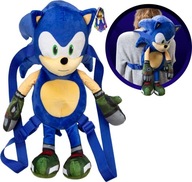 BATOH SONIC PRIME PLYŠOVÝ MASKOT MODRÁ 41 CM NASTAVITEĽNÝ PÁS