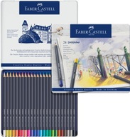 Faber-Castell pastelky 24col Goldfaber kovový obal